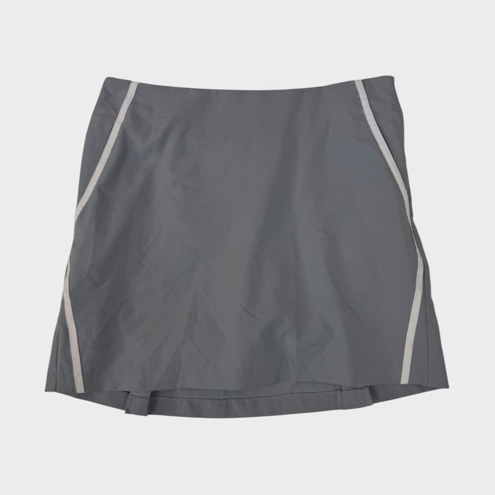 Adidas Clima Cool Size 4 Gray Skort with Shorts Under Polyester